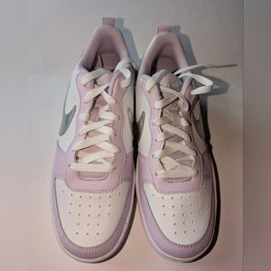 Nike Kids' Court Borough Low Recraft Sneakers Pink Silver 6.5 Youth Women's 8